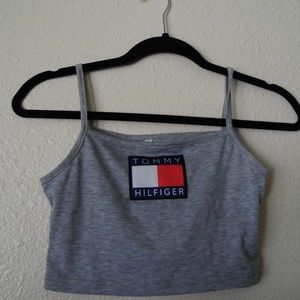 Tommy Hilfiger Grey Crop Tank